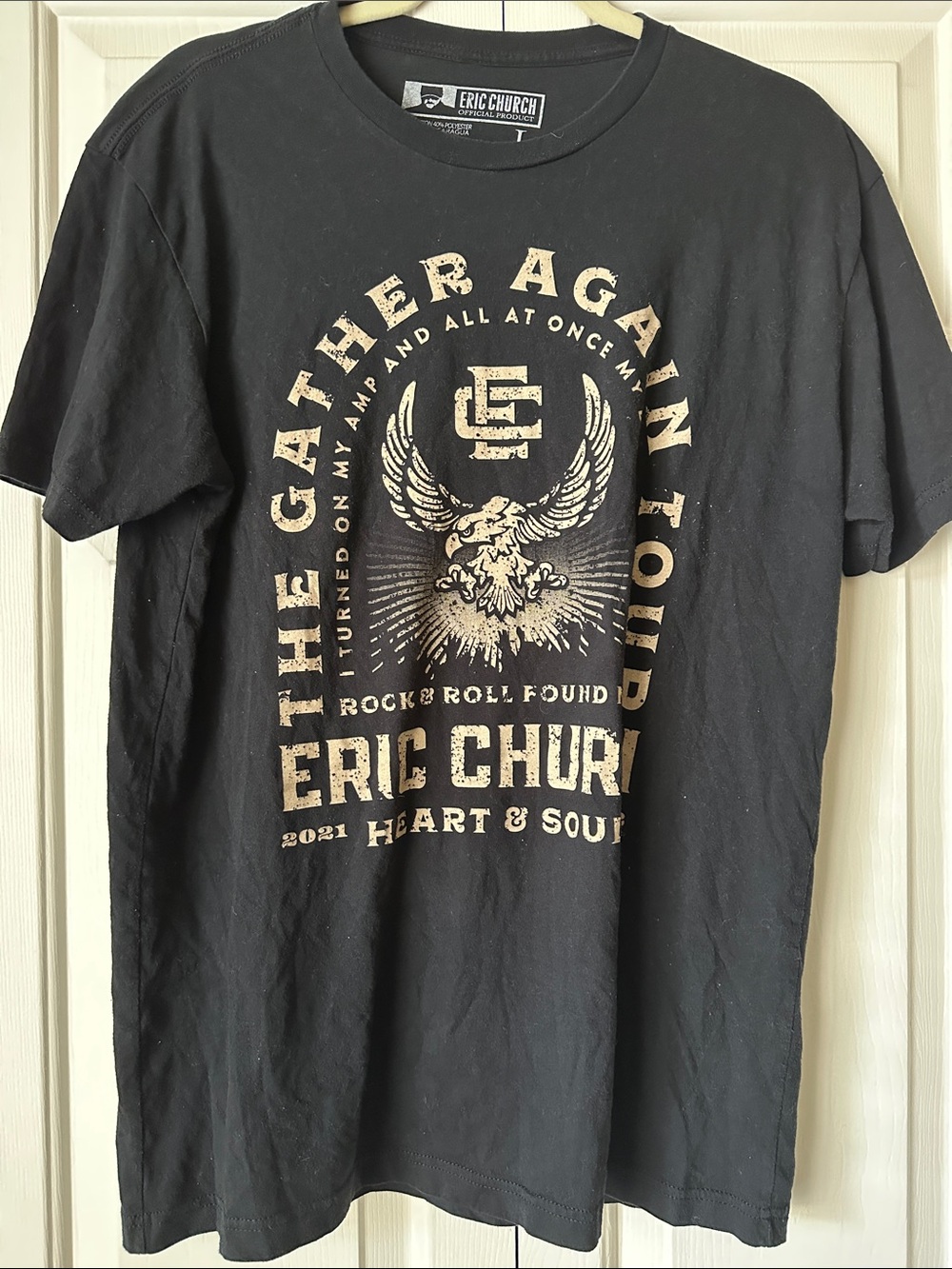 Black Graphic Tour T‑Shirt Eric church band tee